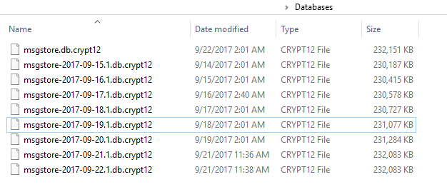 restaurer les anciens messages whatsapp
