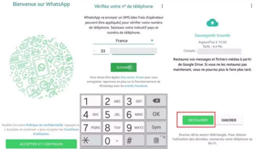 whatsapp restore messages from backup android