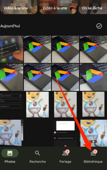 visit the albums button