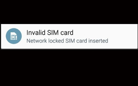 carte sim non valide