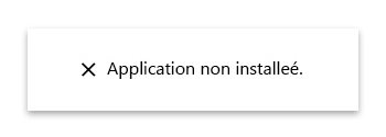 app non installe