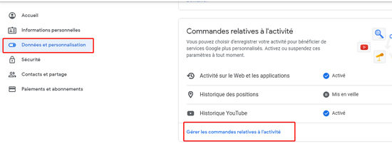 gerer activite