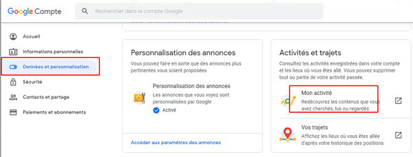 mon activite