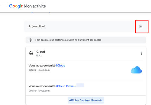 supprimer mon activite