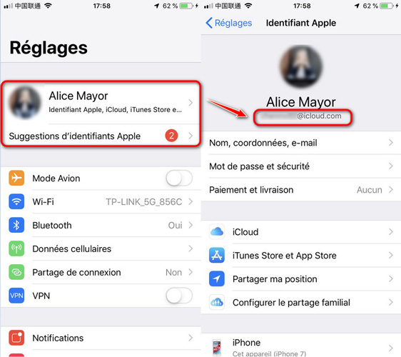 comment retrouver son identifiant apple id