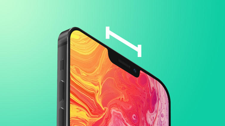 fonction d'encoche iphone13