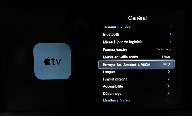 envoyer donnees a apple