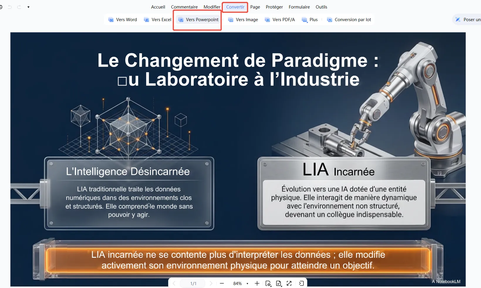 notebooklm pdf to editable ppt   in pdnob