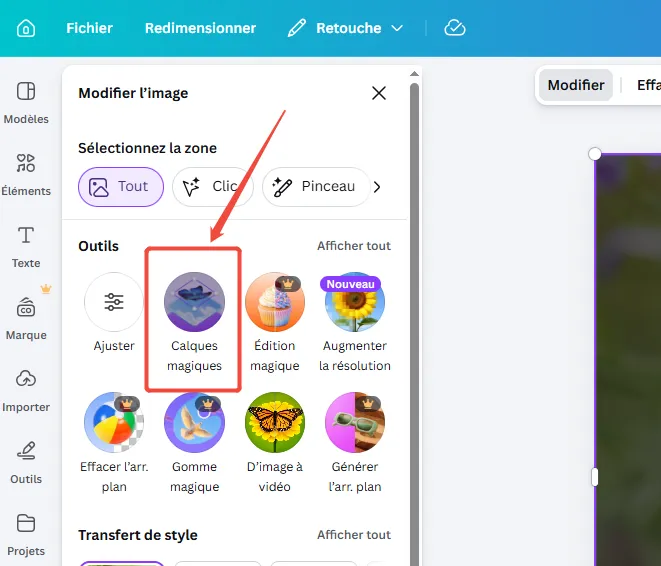 how to access layers in canva