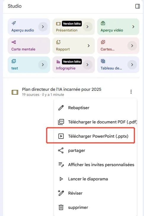 download notebooklm slides to powerpoint