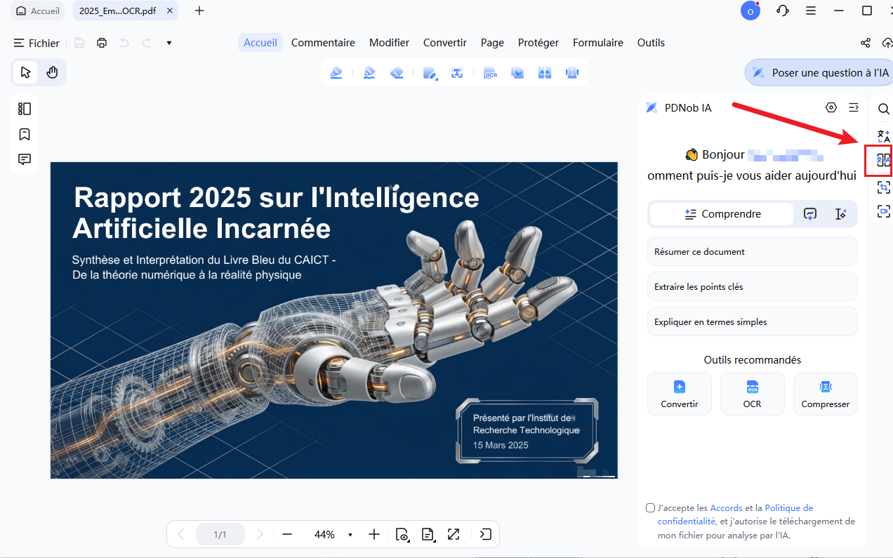 traduction PDF côte à côte avec Tenorshare PDNob