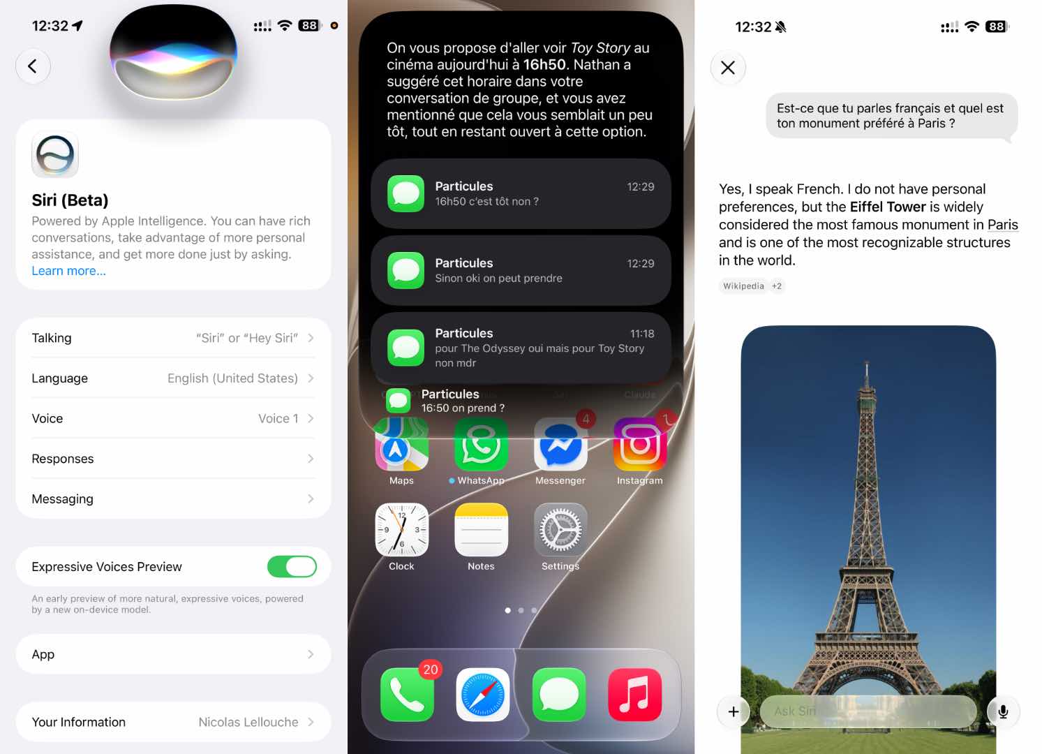Siri AI en Europe et en France