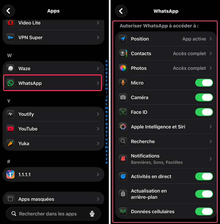 comment empêcher Meta d'utiliser mes données WhatsApp
