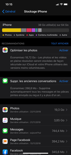iphone mise a jour impossible