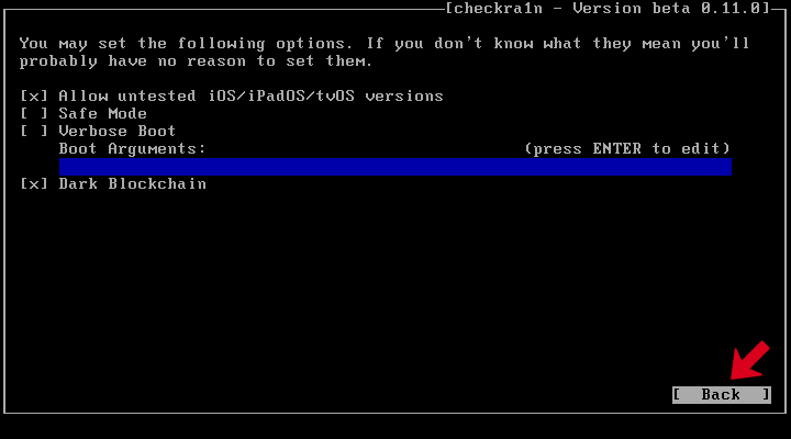 Retour à l'interface principale
