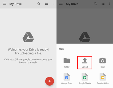 Transfert d'android vers pc