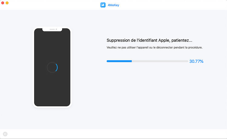 suppression de l'identifiant Apple - Guide 4MeKey