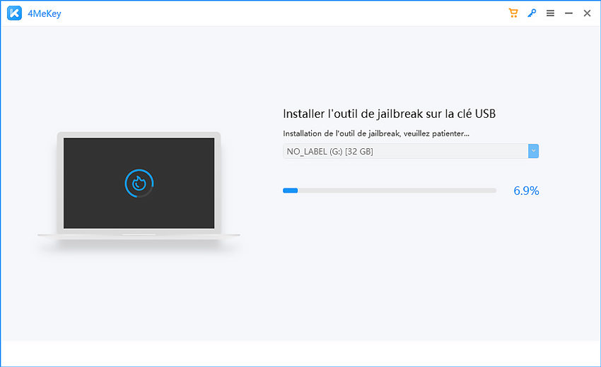 installation de l'outil de jailbreak - 4MeKey