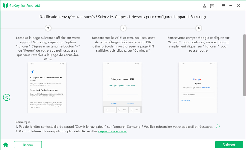 défini code pin tenorshare 4ukey pour android