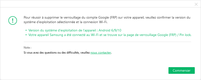 bypasser frp sur android 6/9/10 4ukey for android