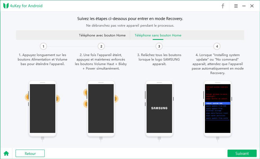 Android en mode de récupération