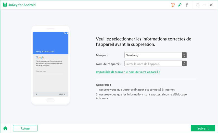 supprimer compte google etape 2