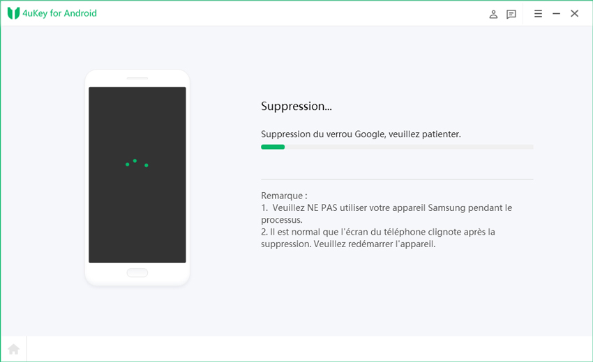 supprimer compte google samsung - 4ukey for android
