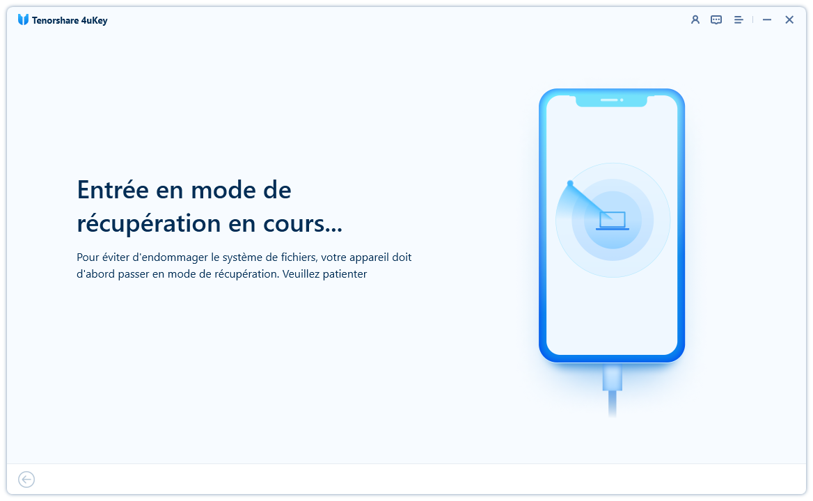 iphone en mode de récupération