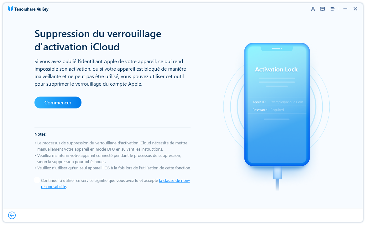 supprimer le verrou d'activation icloud iphone