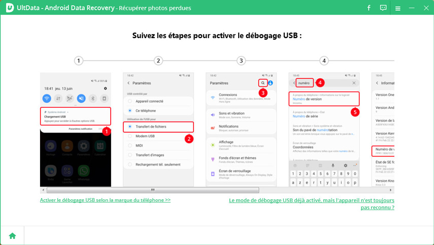 android photo supprime