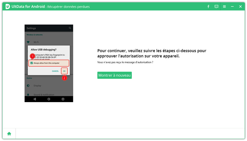 guide restaurer données android