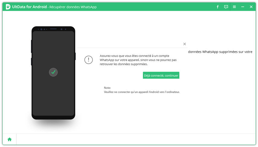 whatsapp connecte pour recuperer des donnees