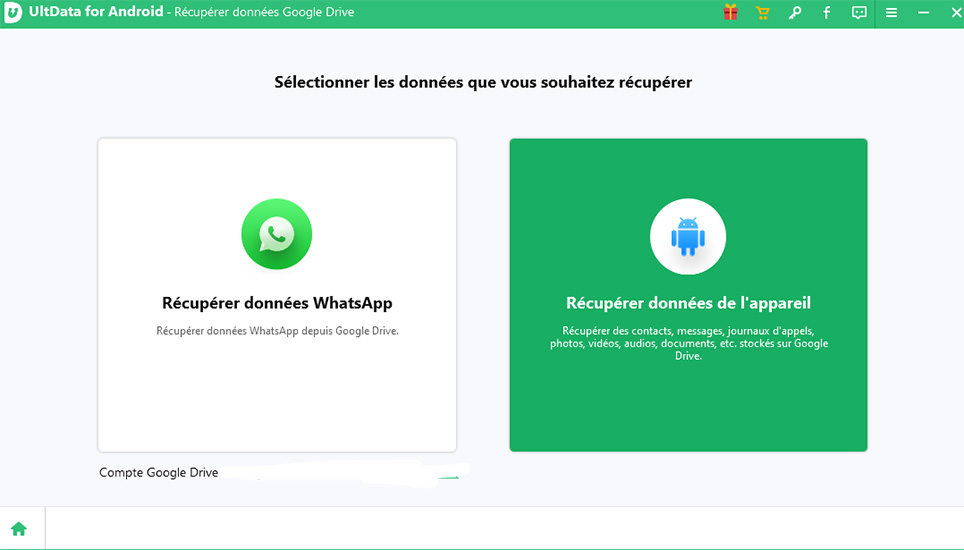 choose the recover device data
