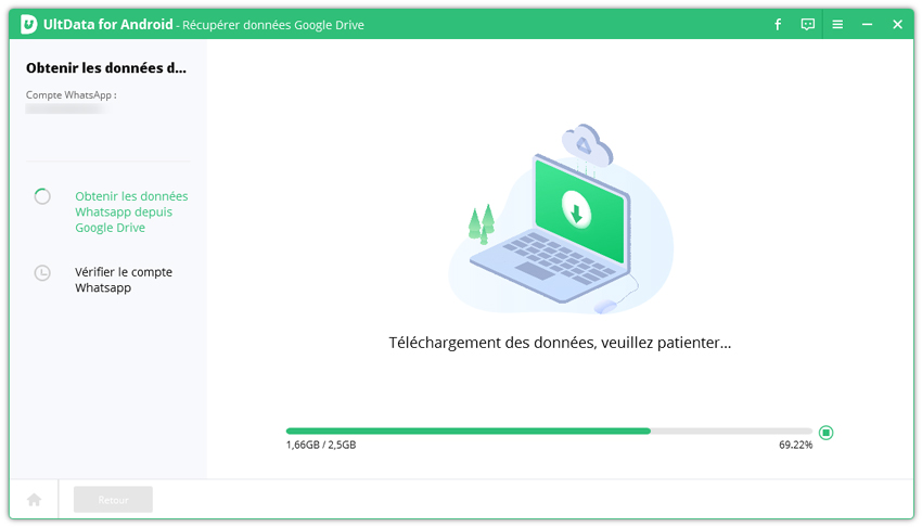 télécharger données whatsapp sur google drive - ultdata android