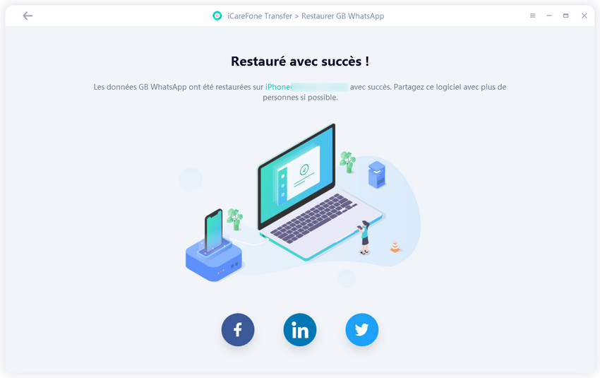 restaurer donnees gbwhatsapp vers whatsapp