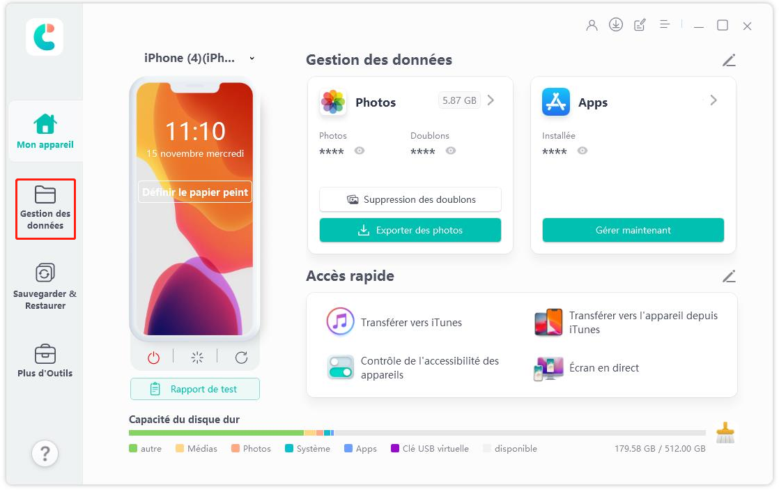 transférer des données d'android vers iphone 