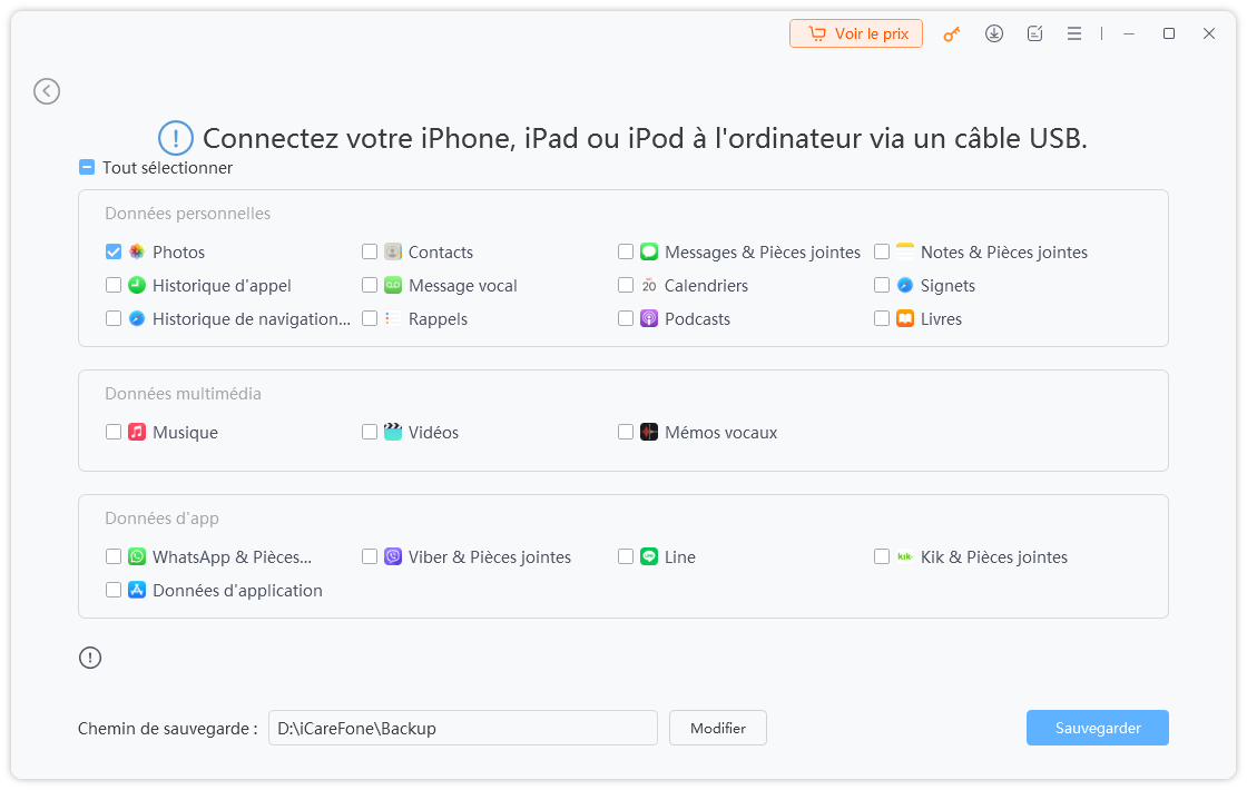 sauvegarde iphone sur pc