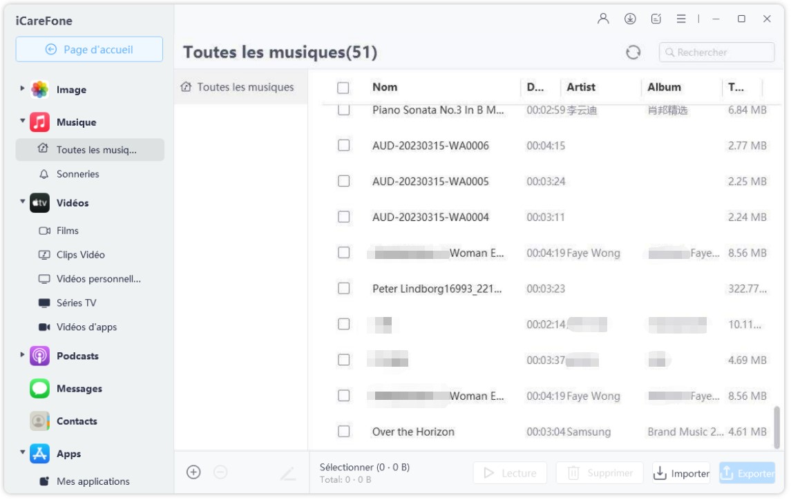 comment transférer de la musique depuis iTunes vers l'iPhone