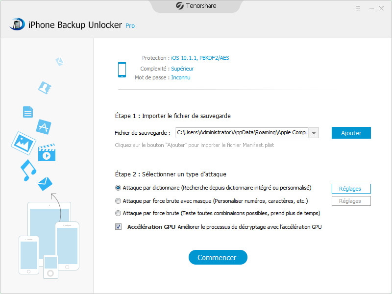 retrouver mot de passe sauvegarde iphone