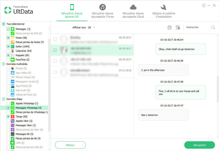 recuperer message whatsapp supprimé par l'expéditeur sur iphone