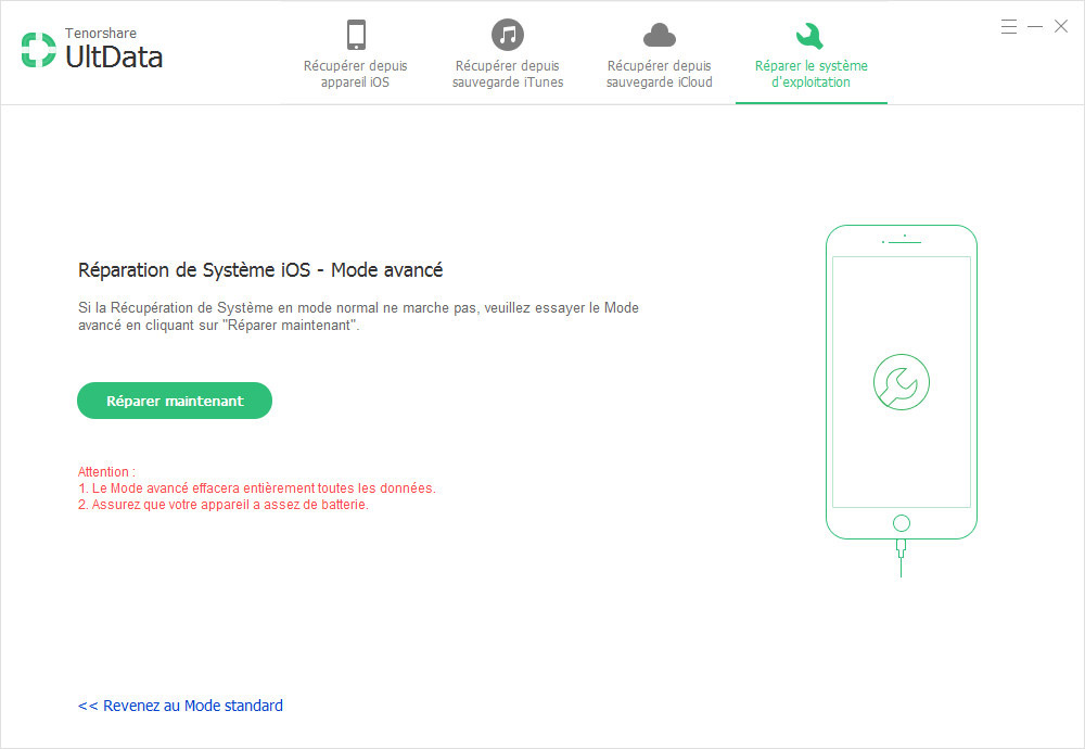 mode avance ultdata