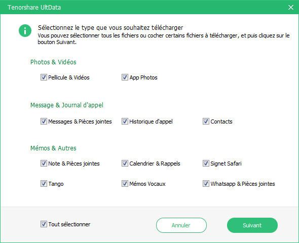 cliquer sur suivant