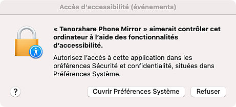 définir les préférences système sur mac