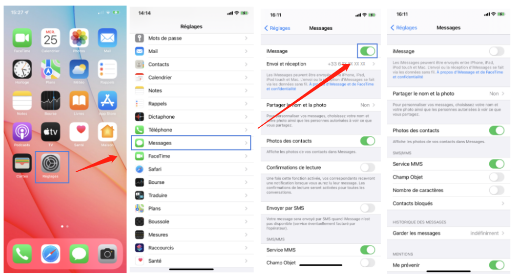 écran tactile bloqué sur iPhone