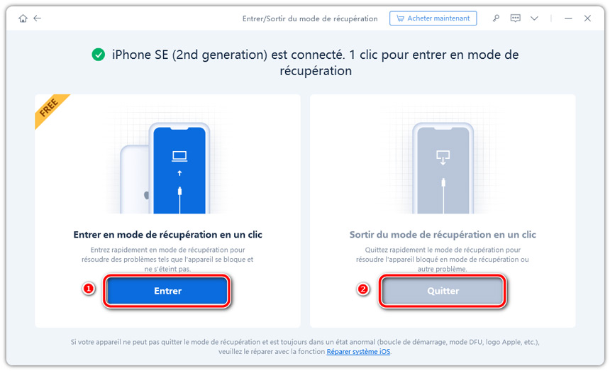 redemarrer mon iphone ne s'allume pas