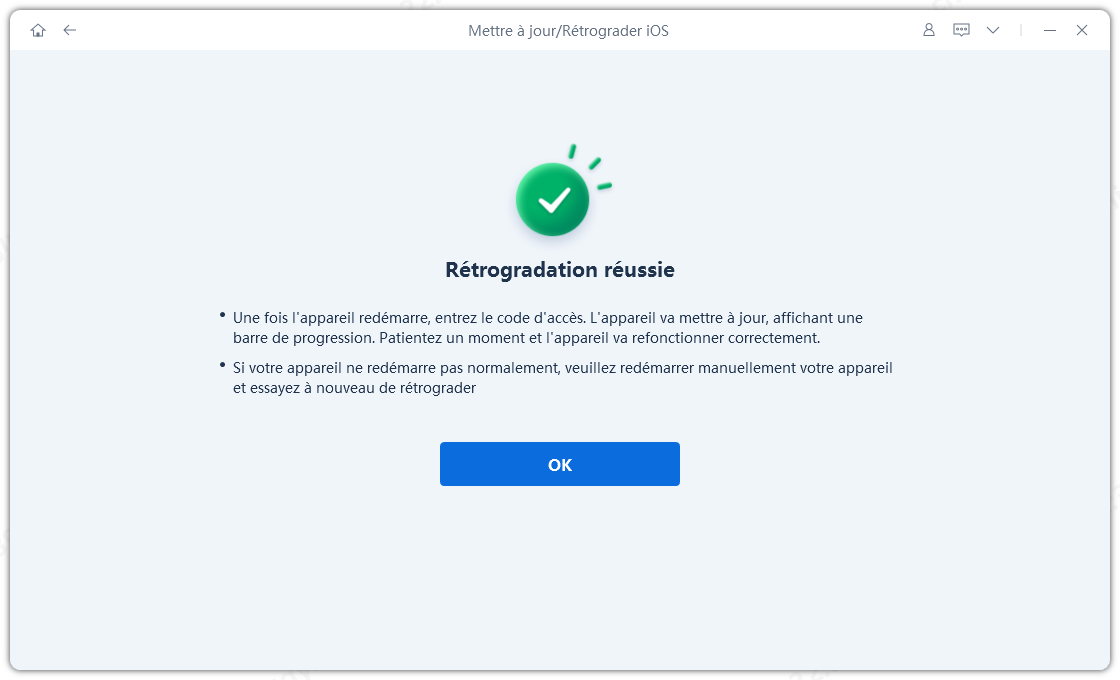 downgrade from ios 27 beta