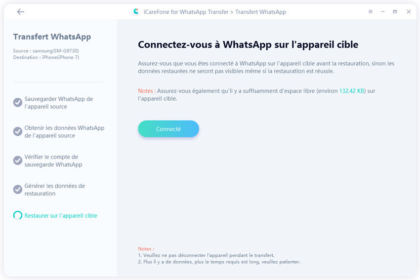 se connecter whatsapp sur votre iphone