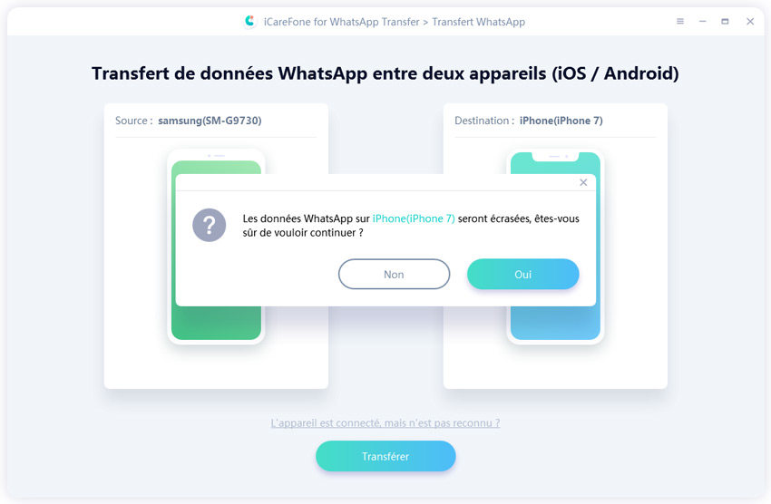 écraser données whatsapp sur ios