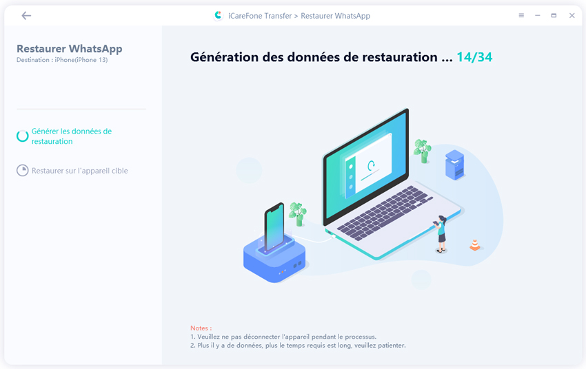 guide icarefone transfer - récupérer sauvegarde whatsapp google drive sur iphone