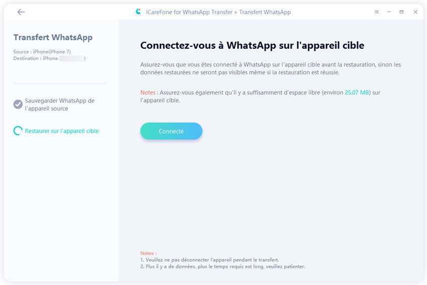 se connecter whatsapp